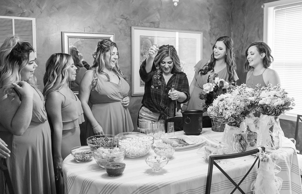 Bridal Party Toasting