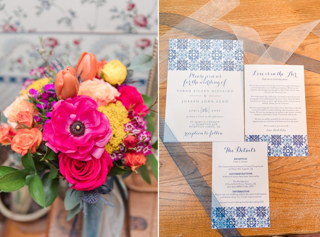 Invitation Suite and florals