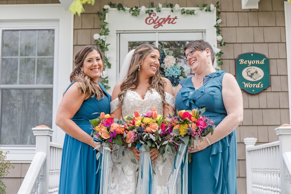 Bride with sisters
