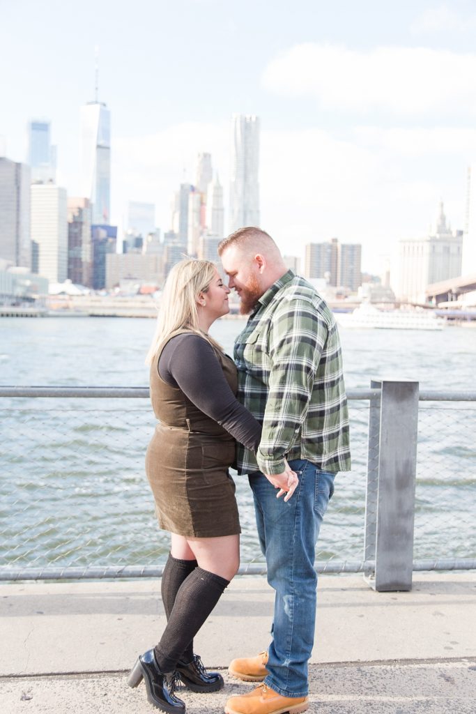 An Engagement Session in Brooklyn by the Waterfront.