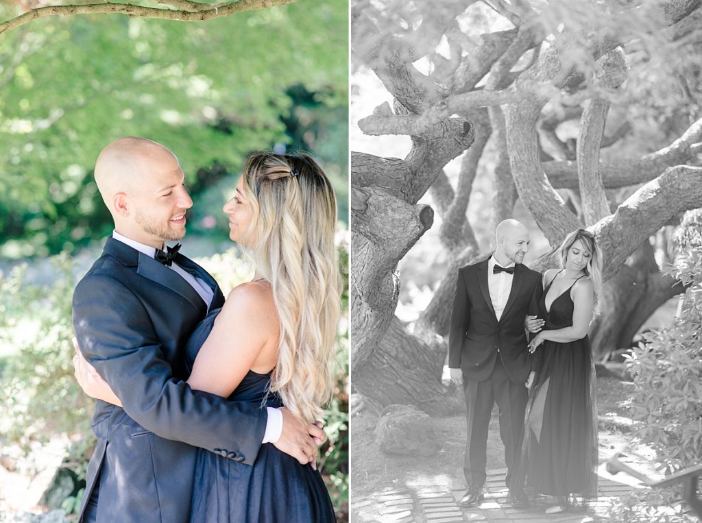 Couple by Tree for Engagement Sessions