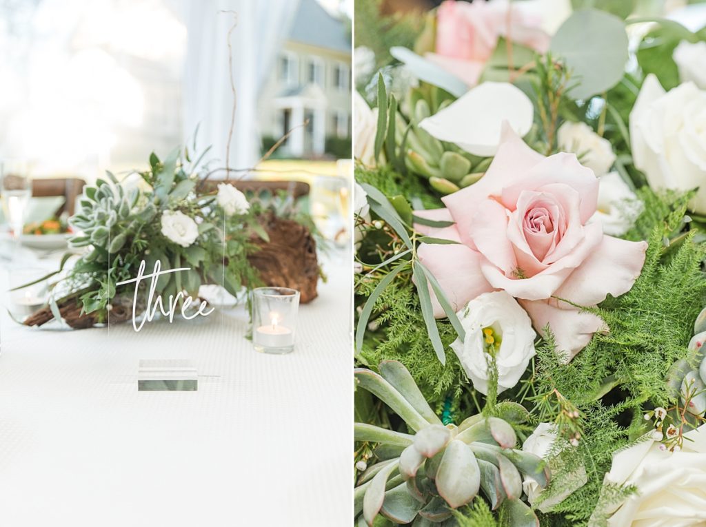 Florals and Table Numbers