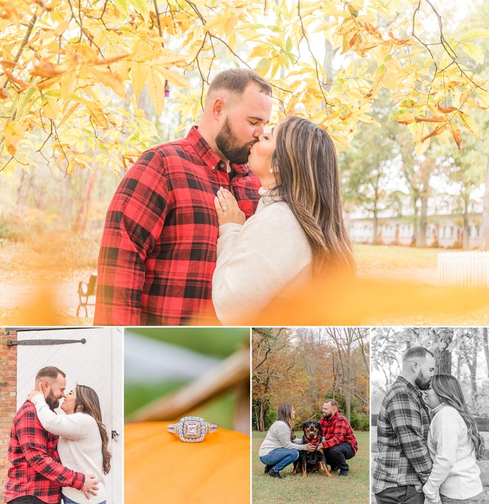 Collage of Fall Engagement Photos